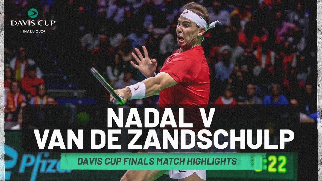 Rafael Nadal v Botic van de Zandschulp Highlights | Davis Cup 2024