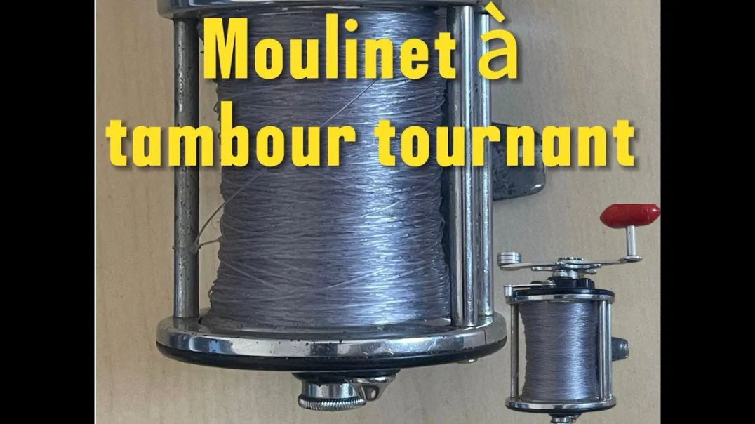 Moulinet a tambour tournant