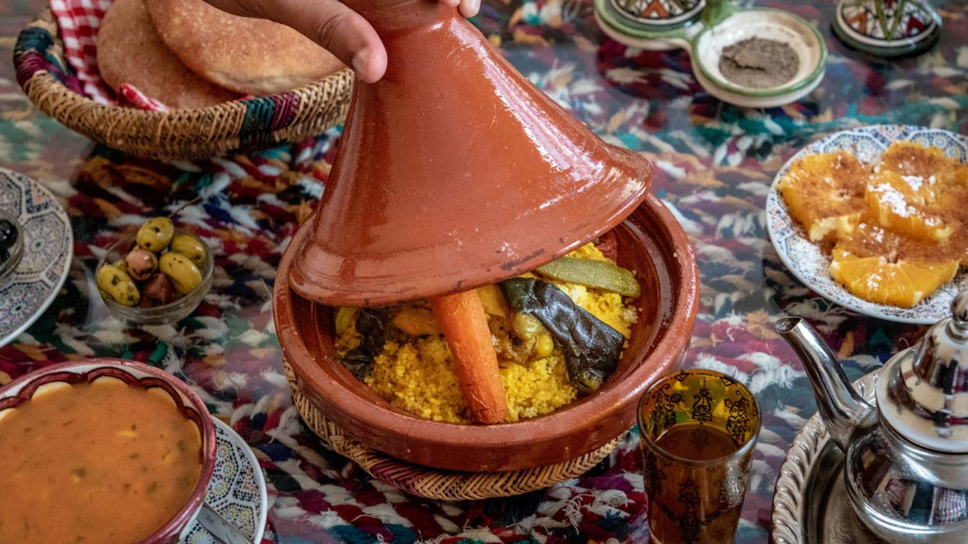 ⁣Having Breakfast in Morocco