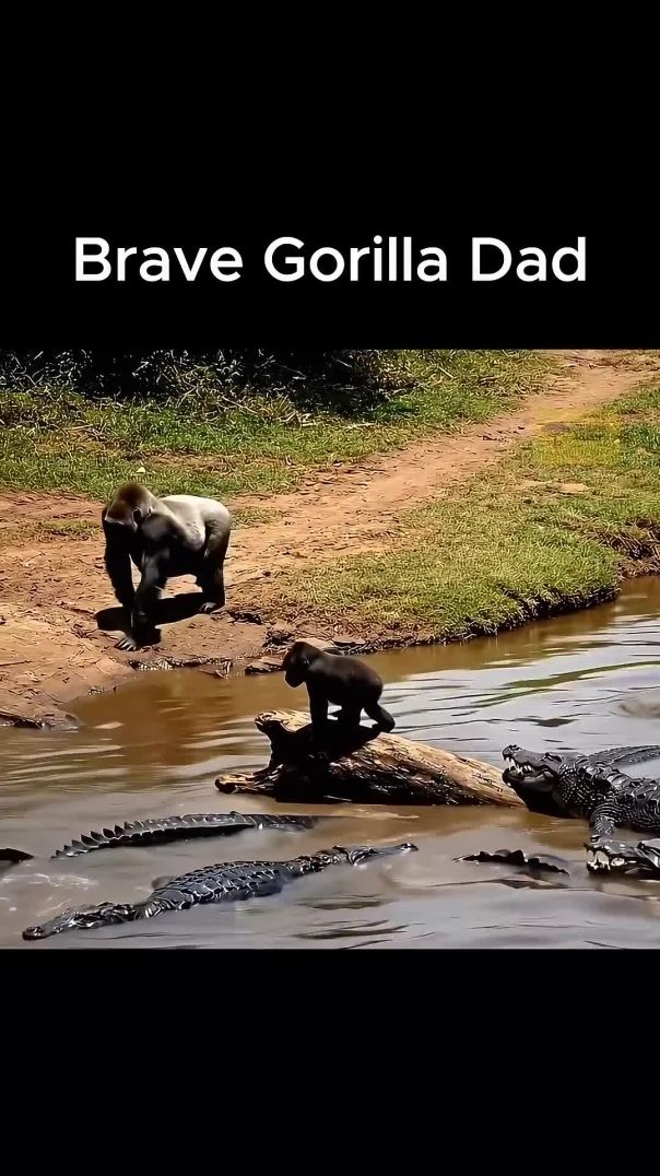 아빠 고릴라의 용기 A Father Gorilla_s Courage _animals _고릴라 _wildlifephotography(1080P_HD)