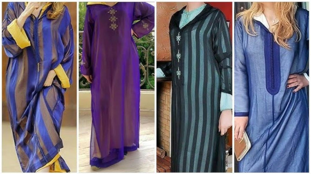 ⁣جلابة دوبياس راقية السوسدي+الكريب دوسوا جودة ممتازة والتوصيل مجانا لجميع المدن - tissu hind أتواب هن