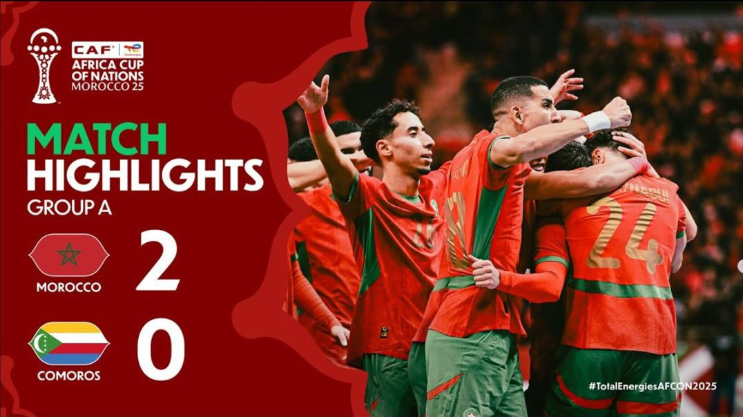 Morocco 🇲🇦 🆚 Comoros  🇰🇲- Group A  ملخص مباراة المغرب وجزر القمر